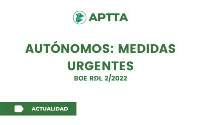 AUTÓNOMOS: MEDIDAS URGENTES