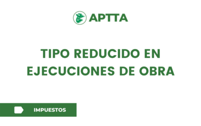 TIPO REDUCIDO EN EJECUCIONES DE OBRA