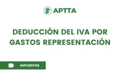 DEDUCCIÓN DEL IVA POR GASTOS REPRESENTACIÓN