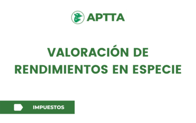 VALORACIÓN DE RENDIMIENTOS EN ESPECIE
