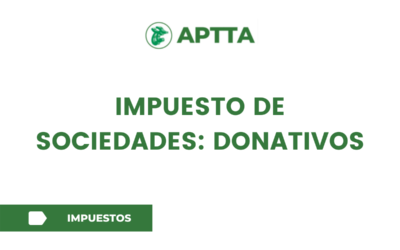 IMPUESTO DE SOCIEDADES: DONATIVOS