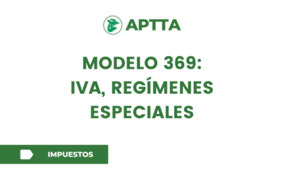 MODELO 369: IVA, REGÍMENES ESPECIALES