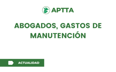 Abogados, gastos de manutención