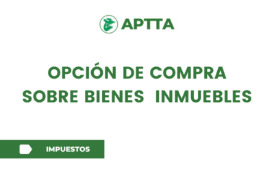 Opción de compra sobre bienes  inmuebles