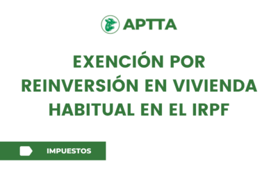 Exención por reinversión en vivienda habitual en el IRPF