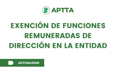 Exención de funciones remuneradas de dirección en la entidad