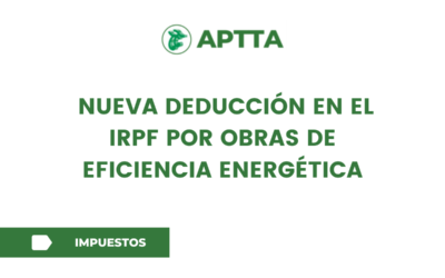 Nueva deducción en el IRPF por obras de eficiencia energética