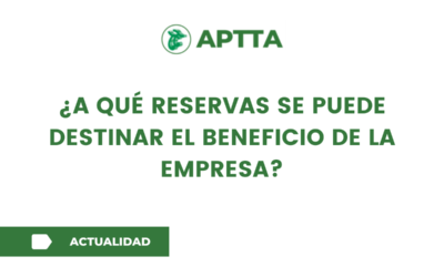 ¿A qué reservas se puede destinar el beneficio de la empresa?