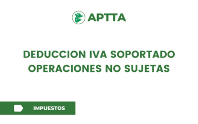 DEDUCCION IVA SOPORTADO OPERACIONES NO SUJETAS