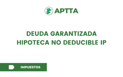 DEUDA GARANTIZADA HIPOTECA NO DEDUCIBLE IP