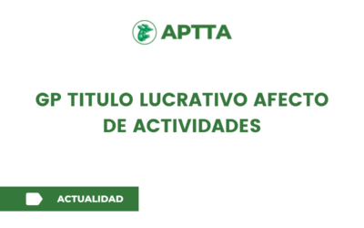 GP TITULO LUCRATIVO AFECTO DE ACTIVIDADES
