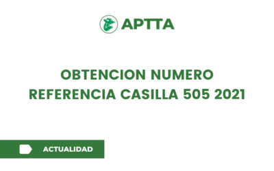 OBTENCION NUMERO REFERENCIA CASILLA 505 2021