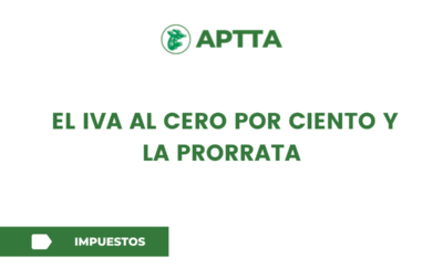 EL IVA AL CERO POR CIENTO Y LA PRORRATA