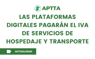 Las plataformas digitales pagarán el IVA de servicios de hospedaje y transporte