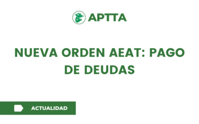 Nueva Orden AEAT: Pago de Deudas