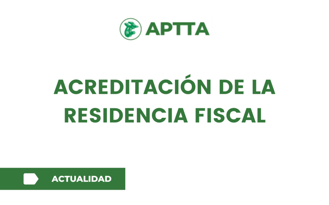acreditación de la residencia fiscal