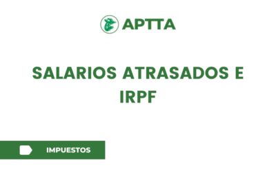 Salarios atrasados e IRPF