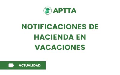 Notificaciones de Hacienda en vacaciones