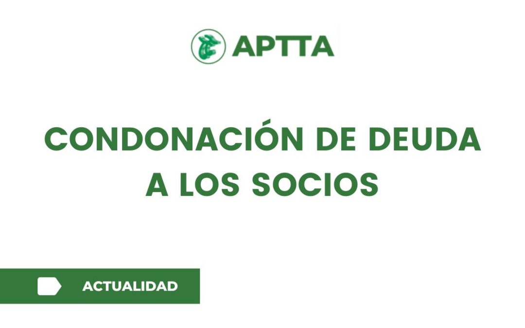 Condonación de deuda a los socios