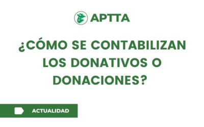 ¿Cómo se contabilizan los donativos o donaciones?