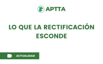 Lo que la rectificación esconde