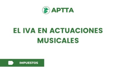 El IVA en actuaciones musicales