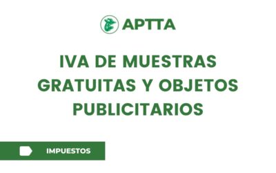IVA de muestras gratuitas y objetos publicitarios