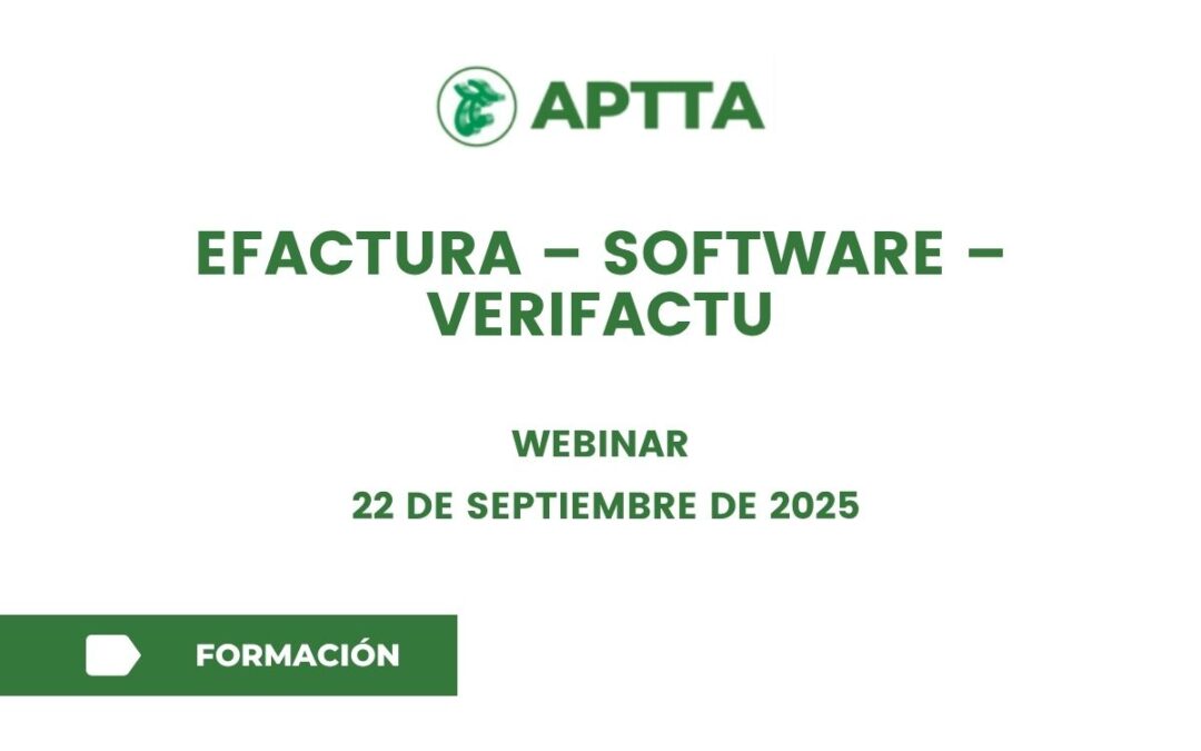 Webinar EFACTURA – SOFTWARE – VERIFACTU